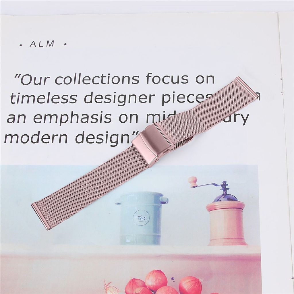 Garmin Vivomove Luxe Milanese Watch Band - Pink