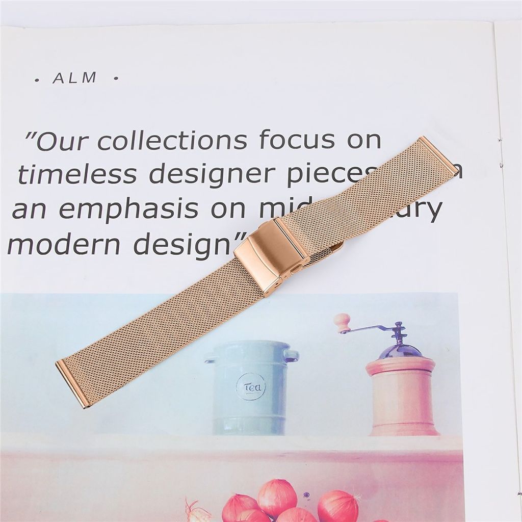 Garmin Vivoactive 4S/Vivomove 3S Milanese Urrem – Rosaguld