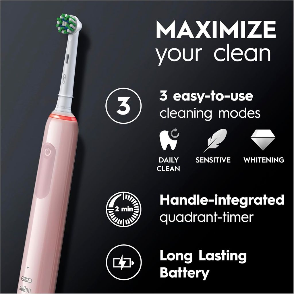 Oral-B Pro Series 3 sähköhammasharja – Vaaleanpunainen