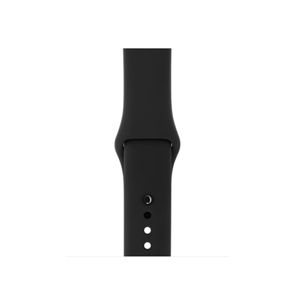 Apple Watch 49/46/45/44/42mm Urrem Silikone S/M – Sort
