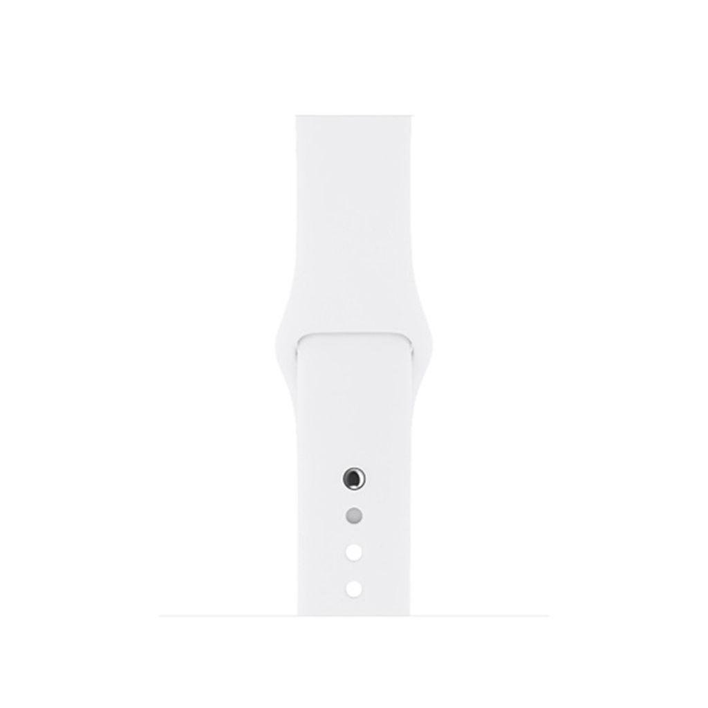 Apple Watch 49/46/45/44/42mm Urrem Silikone S/M - Hvid