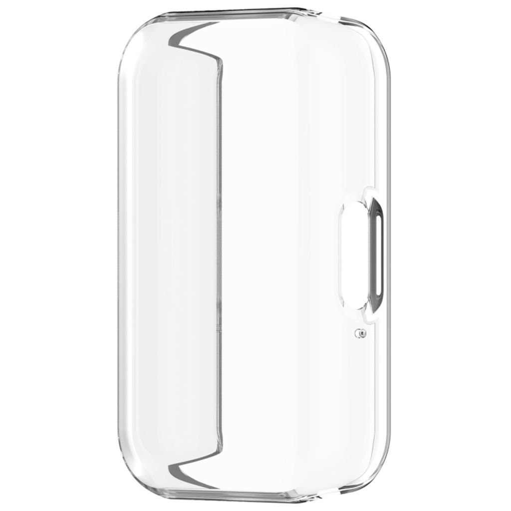 Samsung Galaxy Fit 6 cover med Skærmbeskytter for smartur - Gennemsigtig, Hvid
