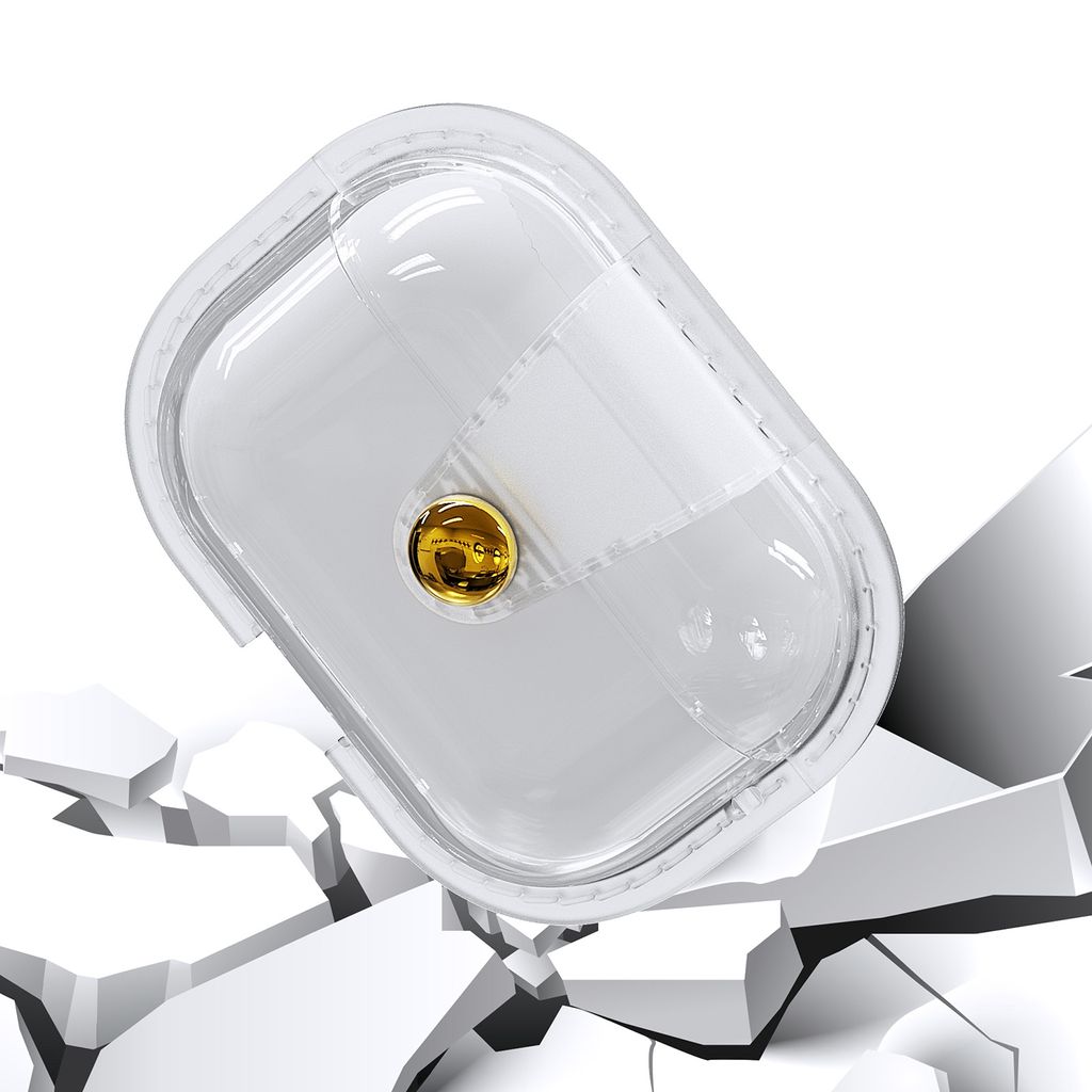 Eagle Magnetiskt Transparent Skyddsfodral för Apple AirPods Pro 3 – Svart