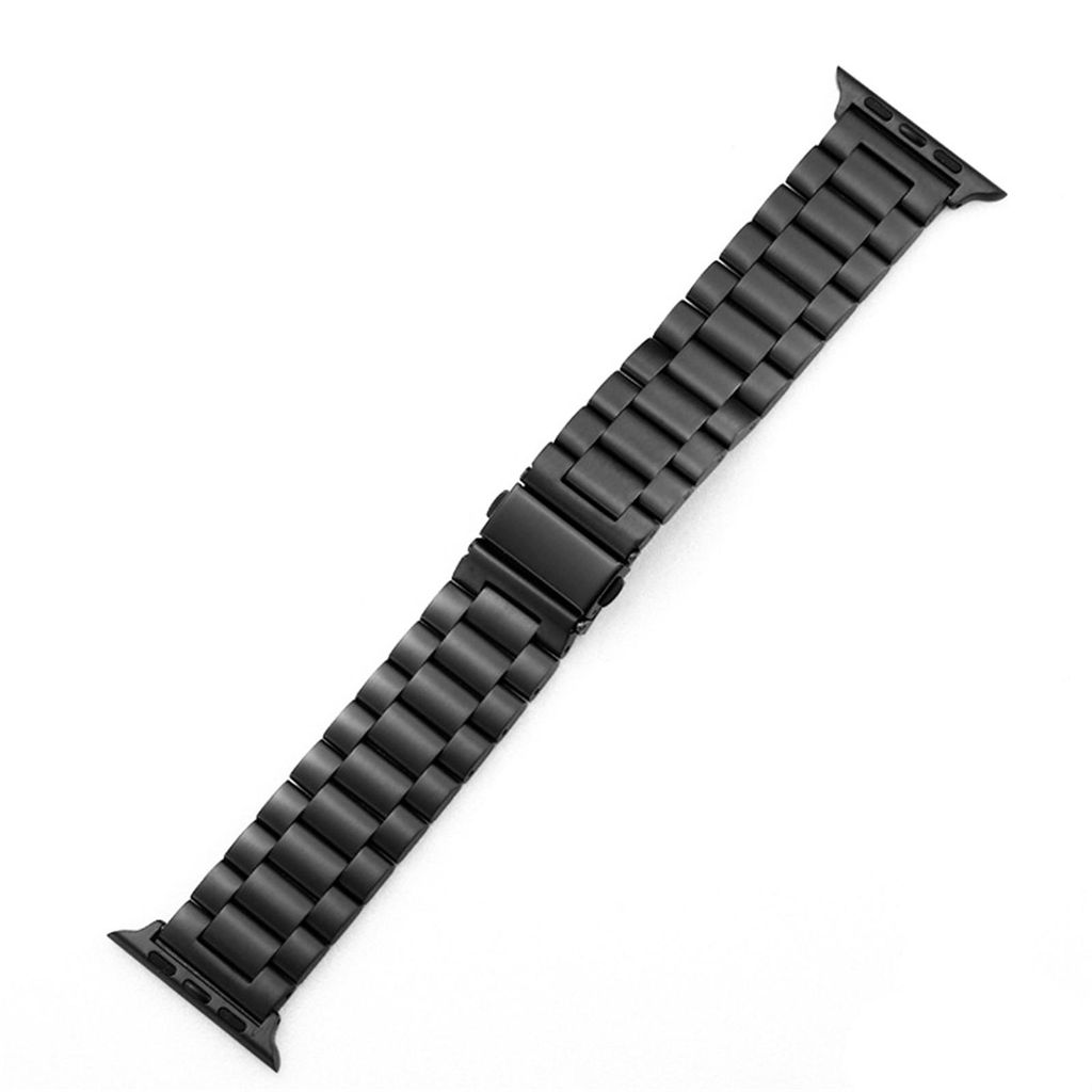 Apple Watch 49/46/45/44/42mm Ruostumattomasta Teräksestä Kellonranneke - Musta