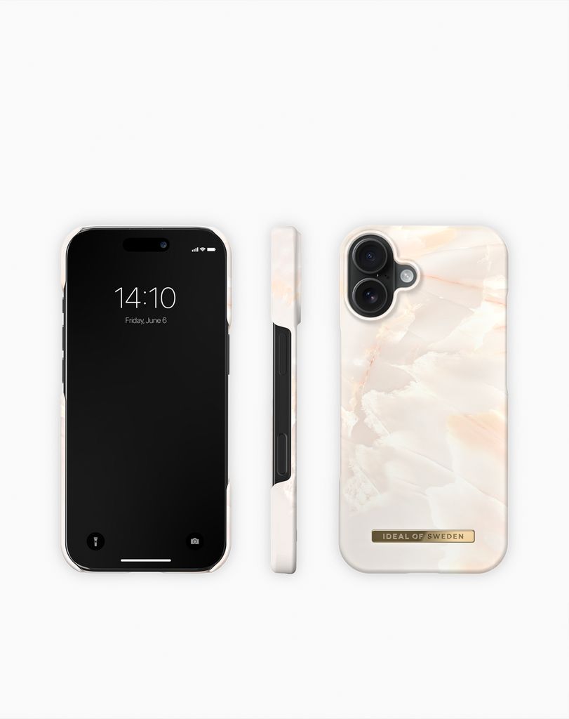 iDeal of Sweden iPhone 17 Printed Case - Rose Pearl Marble