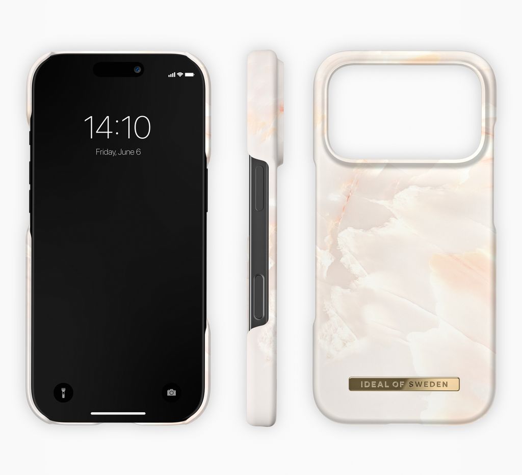 iDeal of Sweden iPhone 17 Pro Max Printed Case - Rose Pearl Marble