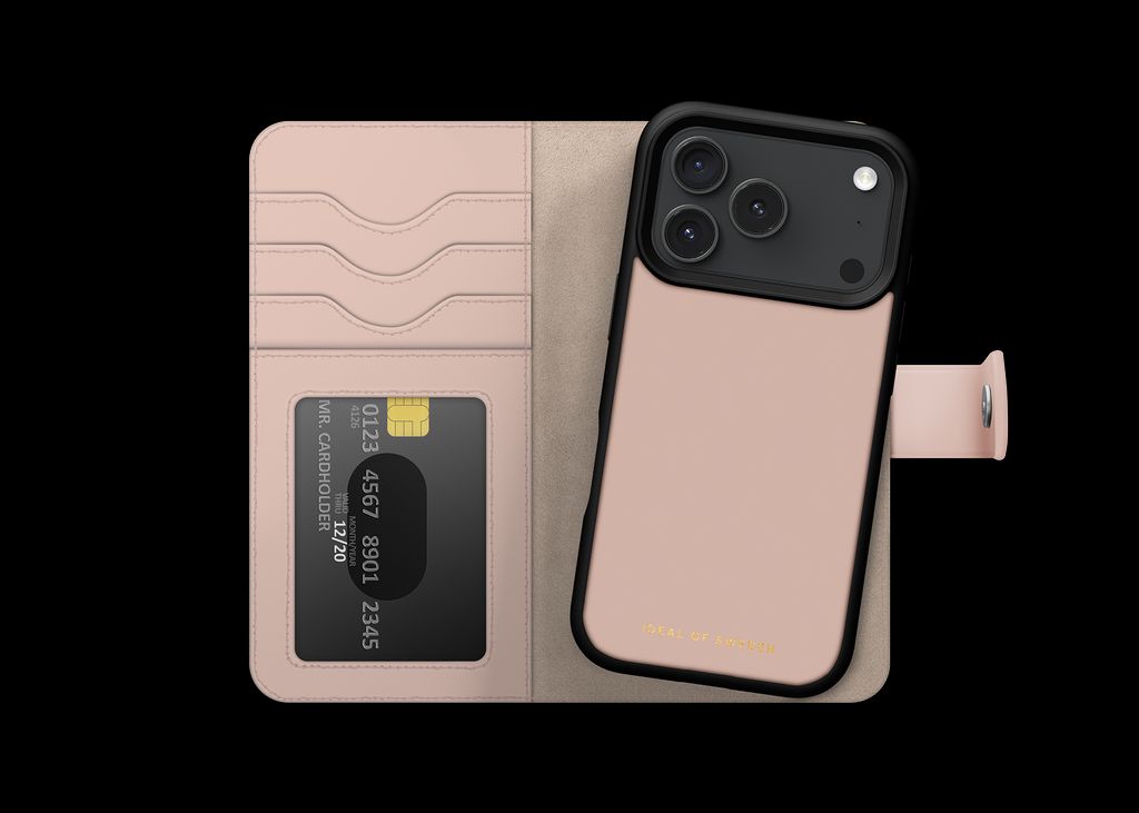 iDeal of Sweden iPhone 17 Pro Max Magnet Wallet - Pink