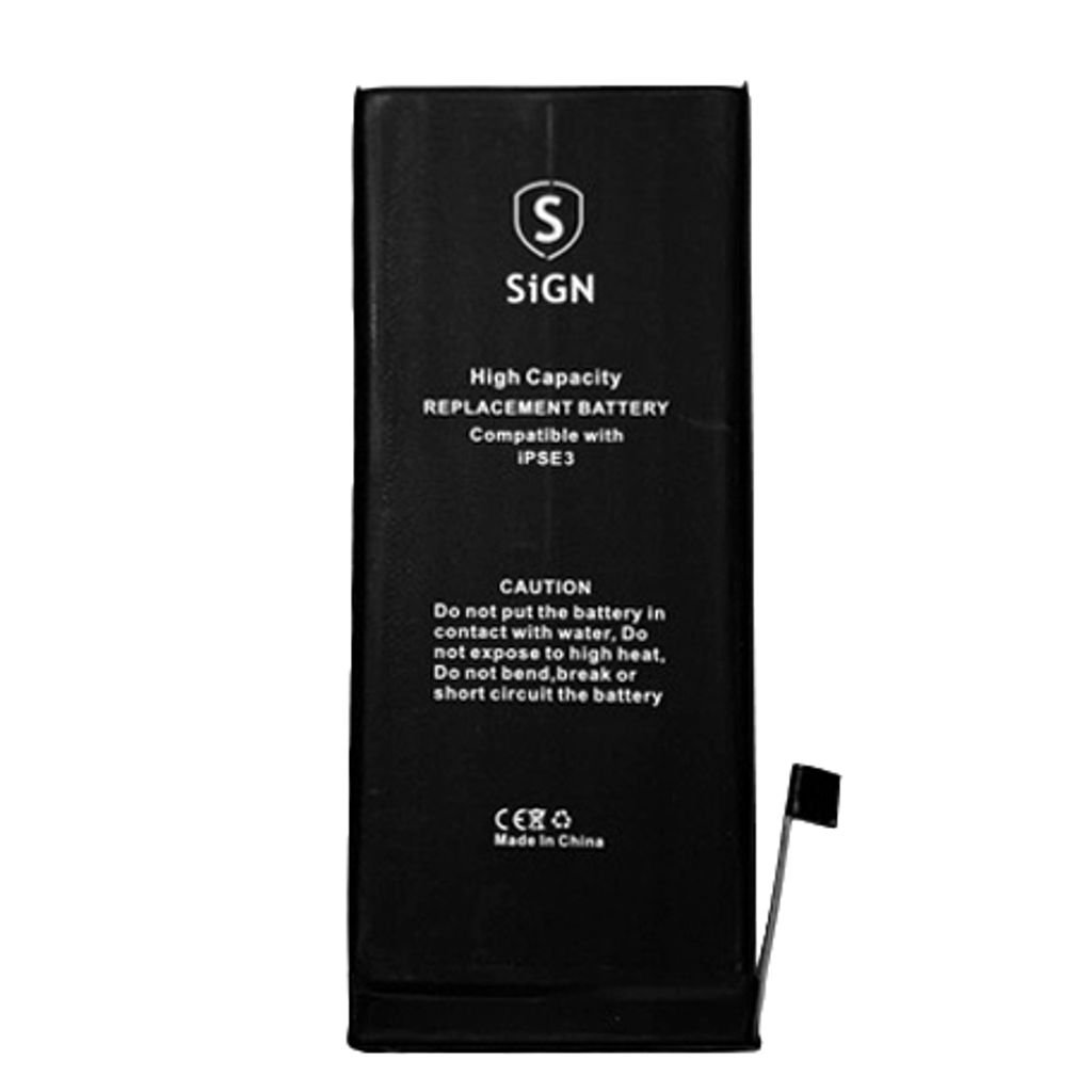 SiGN iPhone SE 2022 Korkean kapasiteetin akku - 2200mAh