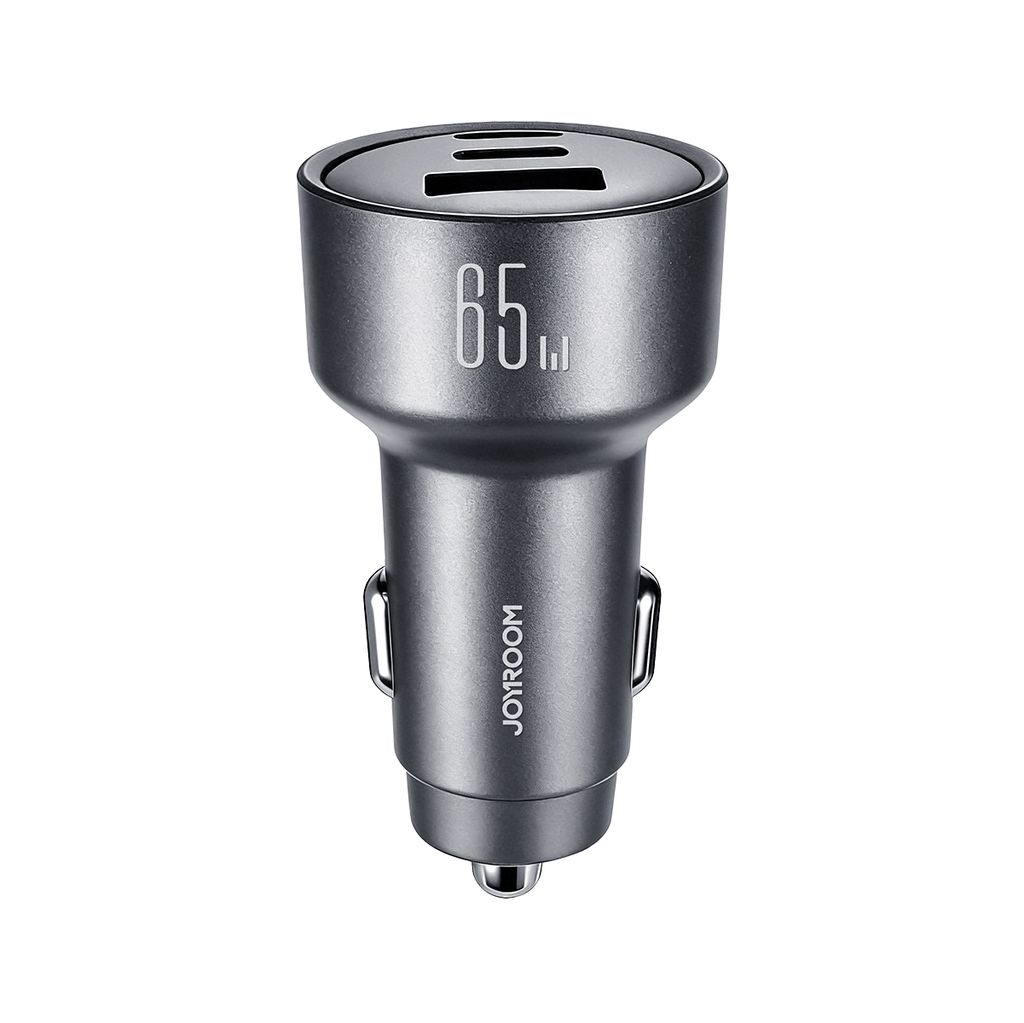 Joyroom JR-CL21 65W 3-i-1 billaddare USB-C/USB-A – Svart