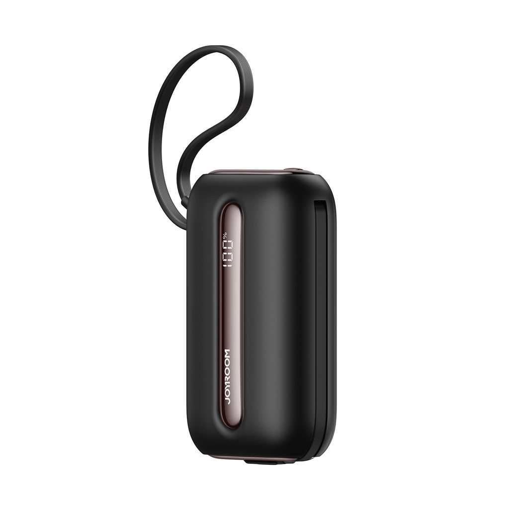 Joyroom JR-L012 Ultra powerbank 20000mAh met USB-C/Lightning-kabels - Zwart