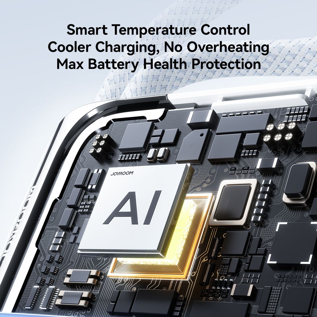 Joyroom JR-PBF27Pro Varavirtalähde 10000mAh 30W USB-C/Lightning-kaapelilla - Valkoinen