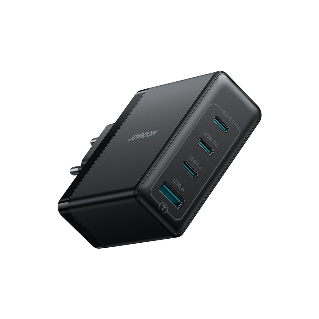Joyroom 100W GaN Moniporttipikalaturi USB-C-kaapelilla 240W, 2m – Musta