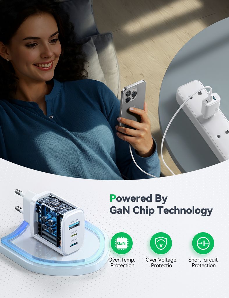 Joyroom JR-TG6 PD 30W Snabbladdare - Vit