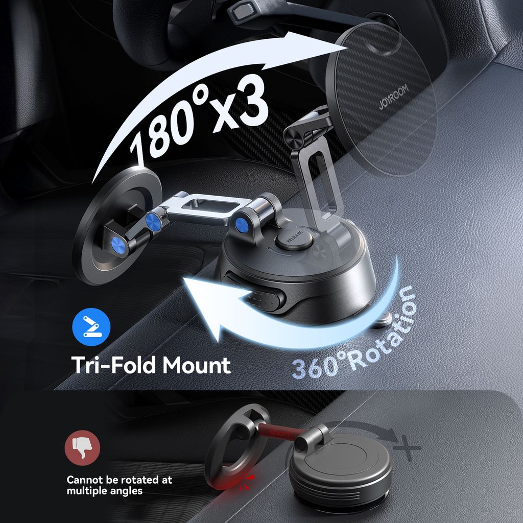 Joyroom JR-ZS510 MagSafe telefonhållare för bil med Sugkopp – svart