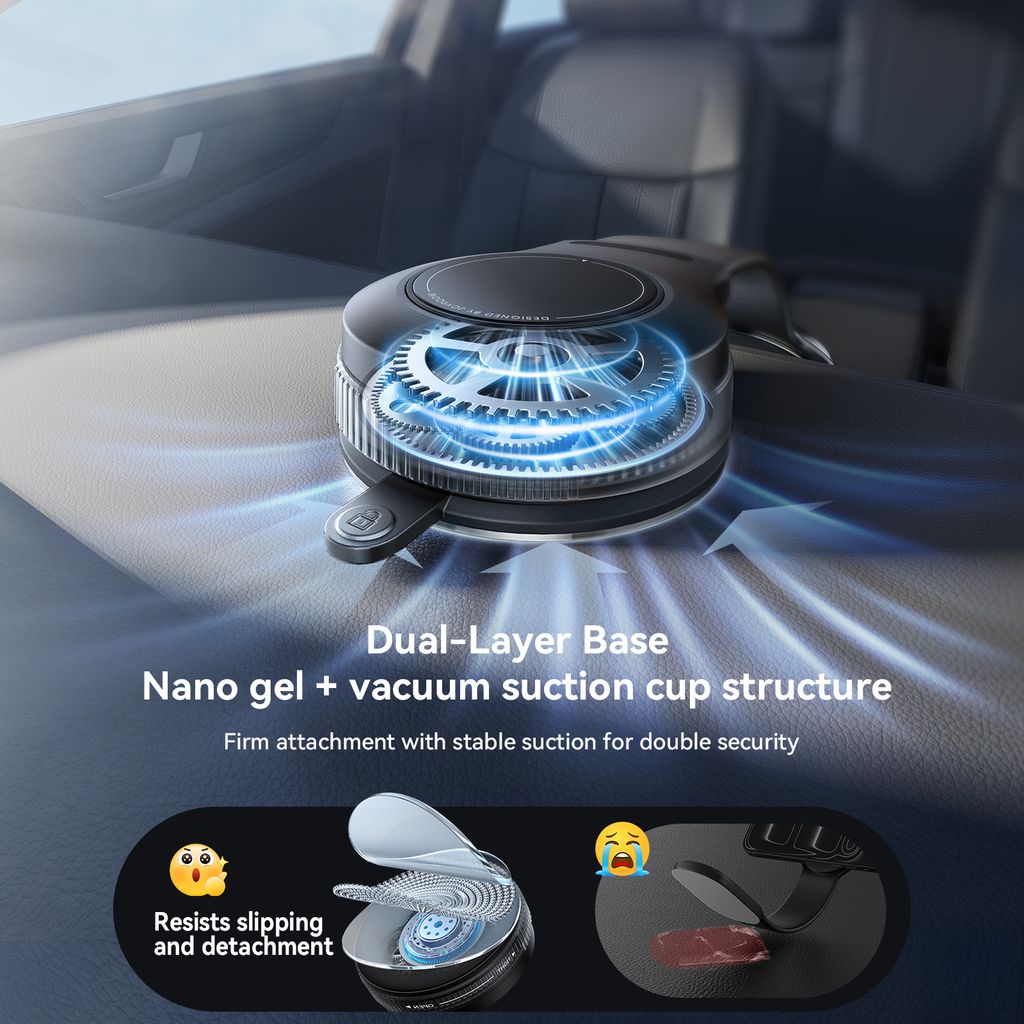 Joyroom JR-ZS518 böjbar magnetisk telefonhållare – svart