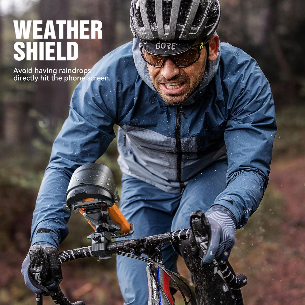 Joyroom JR-ZS528 telefonholder på styret med solskærm - sort