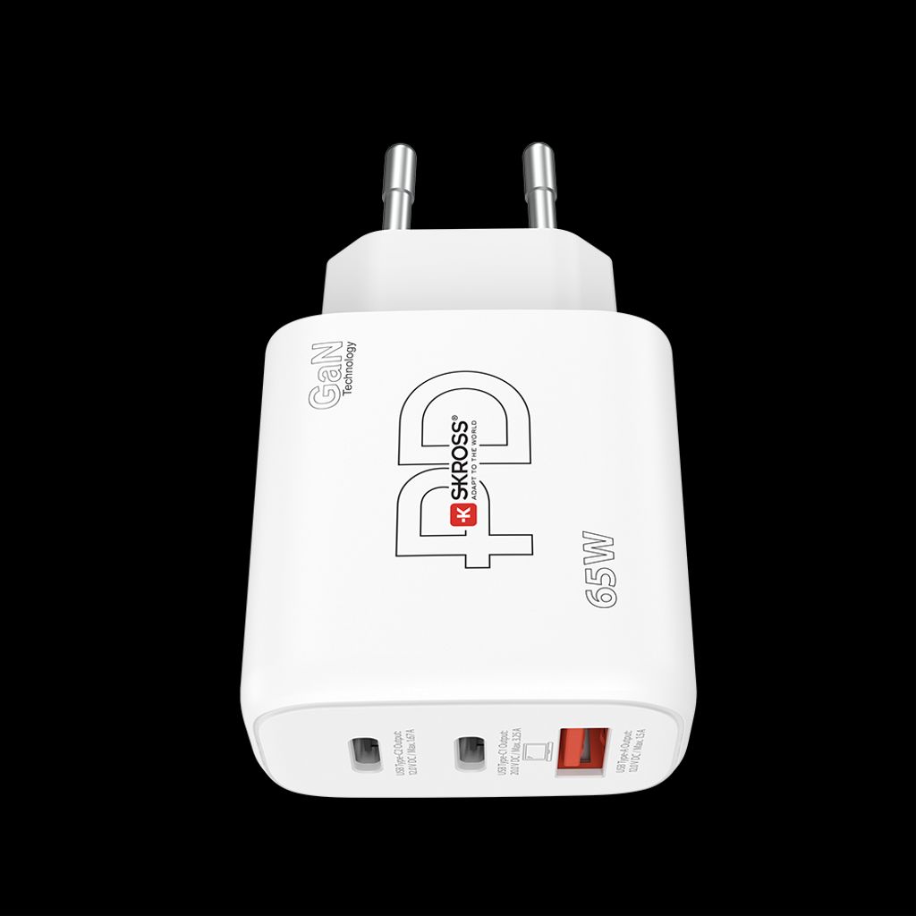 SKROSS-virtalaturi USB-A/2x USB-C 65W PD
