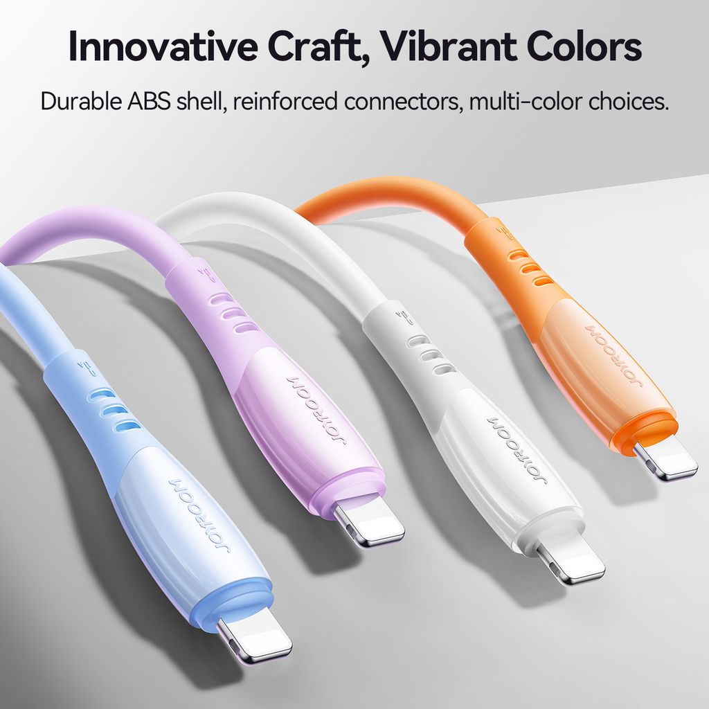 Joyroom S-A59 hurtigladekabel USB-A til Lightning 1,2m – Hvit