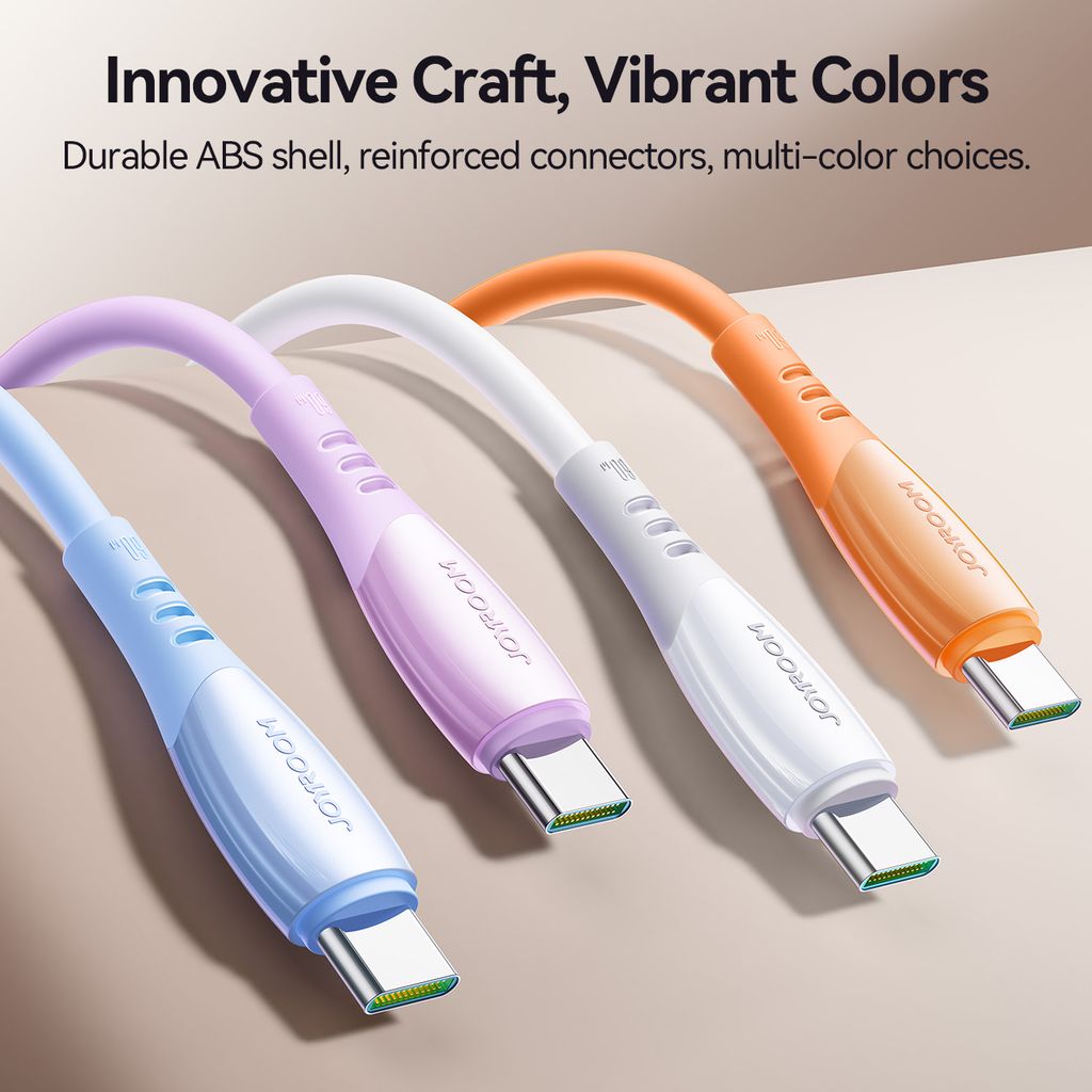 Joyroom S-A59 hurtigladekabel USB-C til USB-C 1,2 m – Oransje