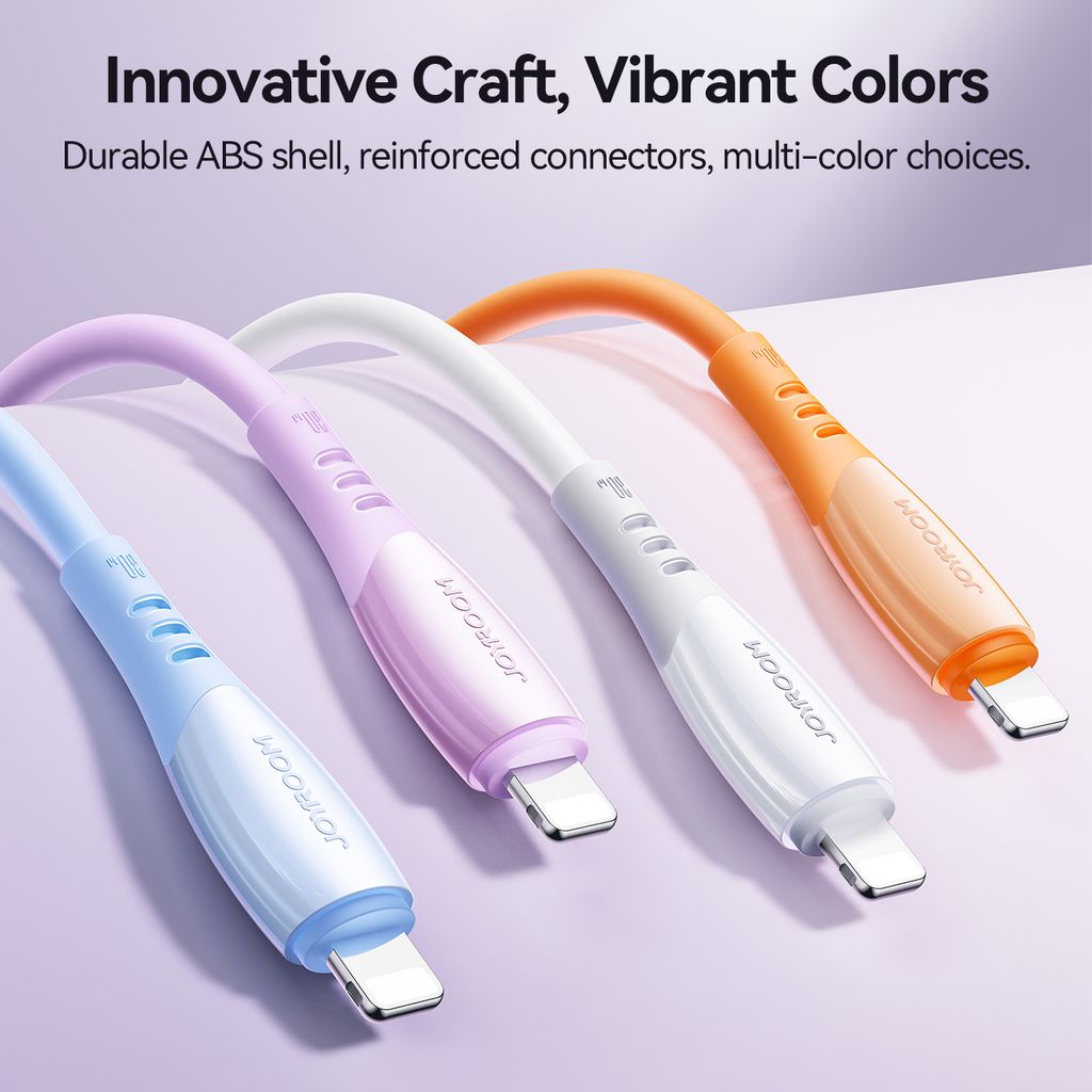 Joyroom S-A59 30W hurtigladekabel USB-C til Lightning 1,2 m – Lilla