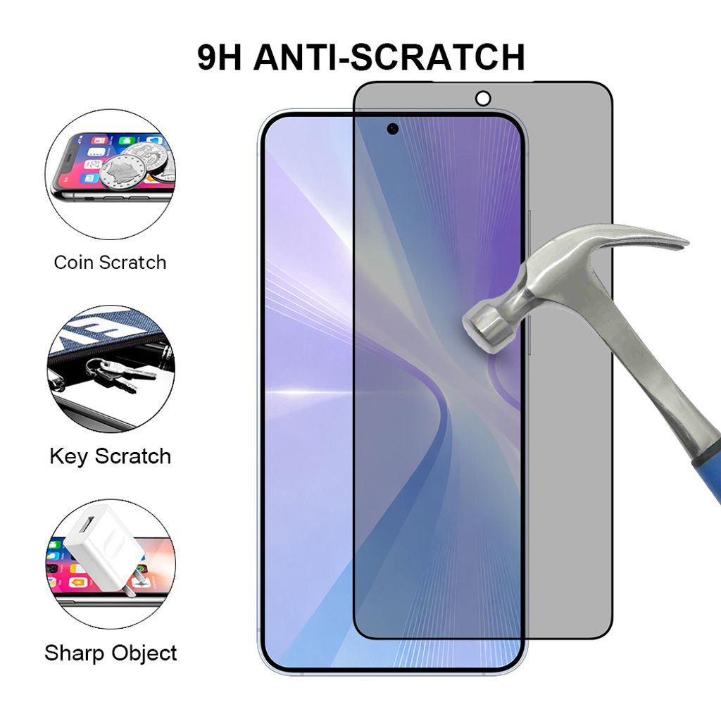 SiGN Samsung Galaxy S26 Plus Privacy Skjermbeskytter Herdet Glass Ultrasonic Unlock