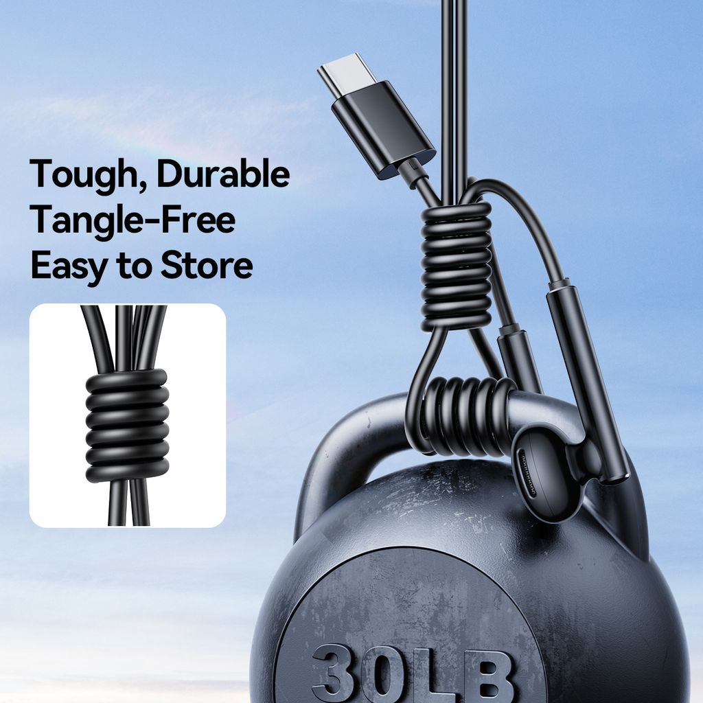 SiGN USB-C-serien Half In-Ear-hörlurar med kabel – Svarta