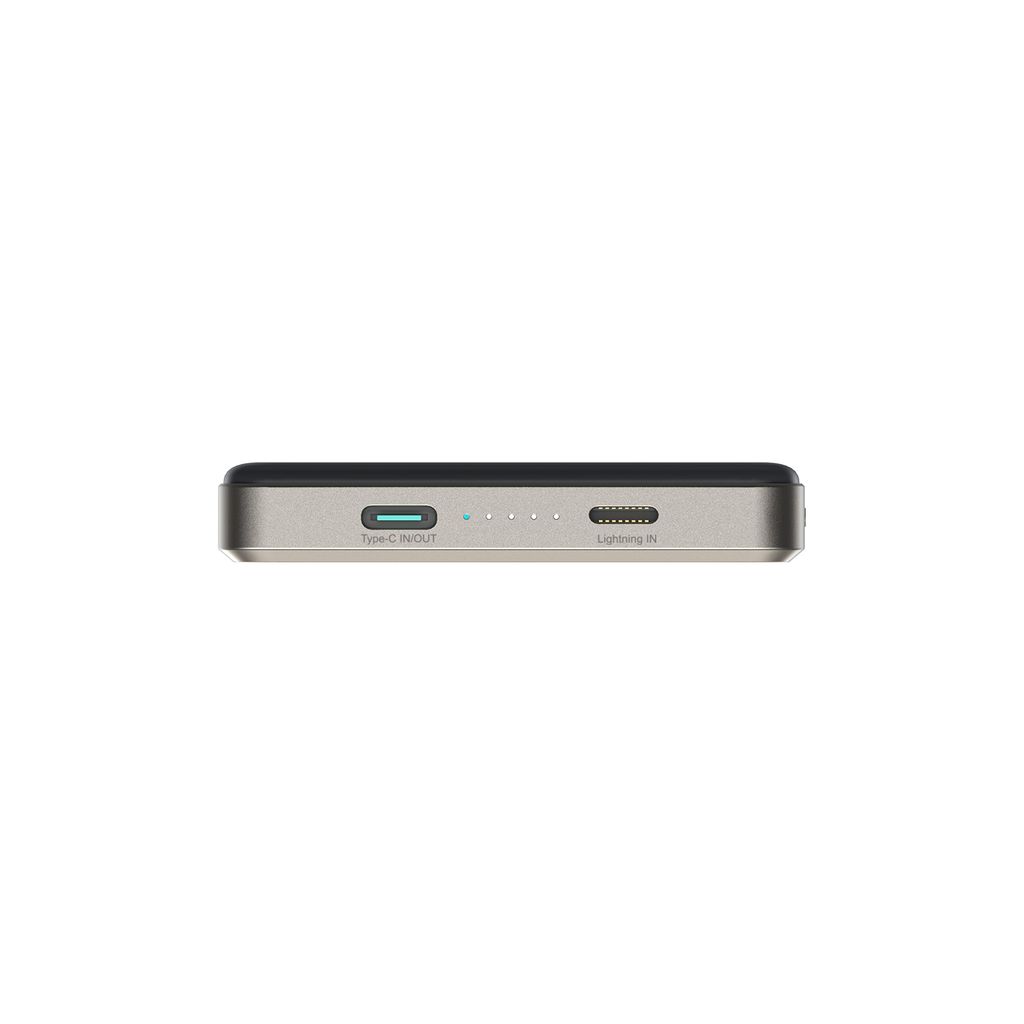SiGN Ultratunn Magnetisk Powerbank 10000mAh, 20W - Titan