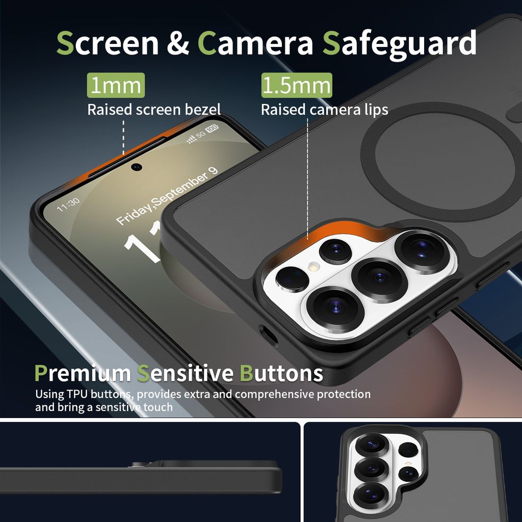 SiGN Samsung Galaxy S26 Ultra Magneettinen MagSafe Kuori - Musta