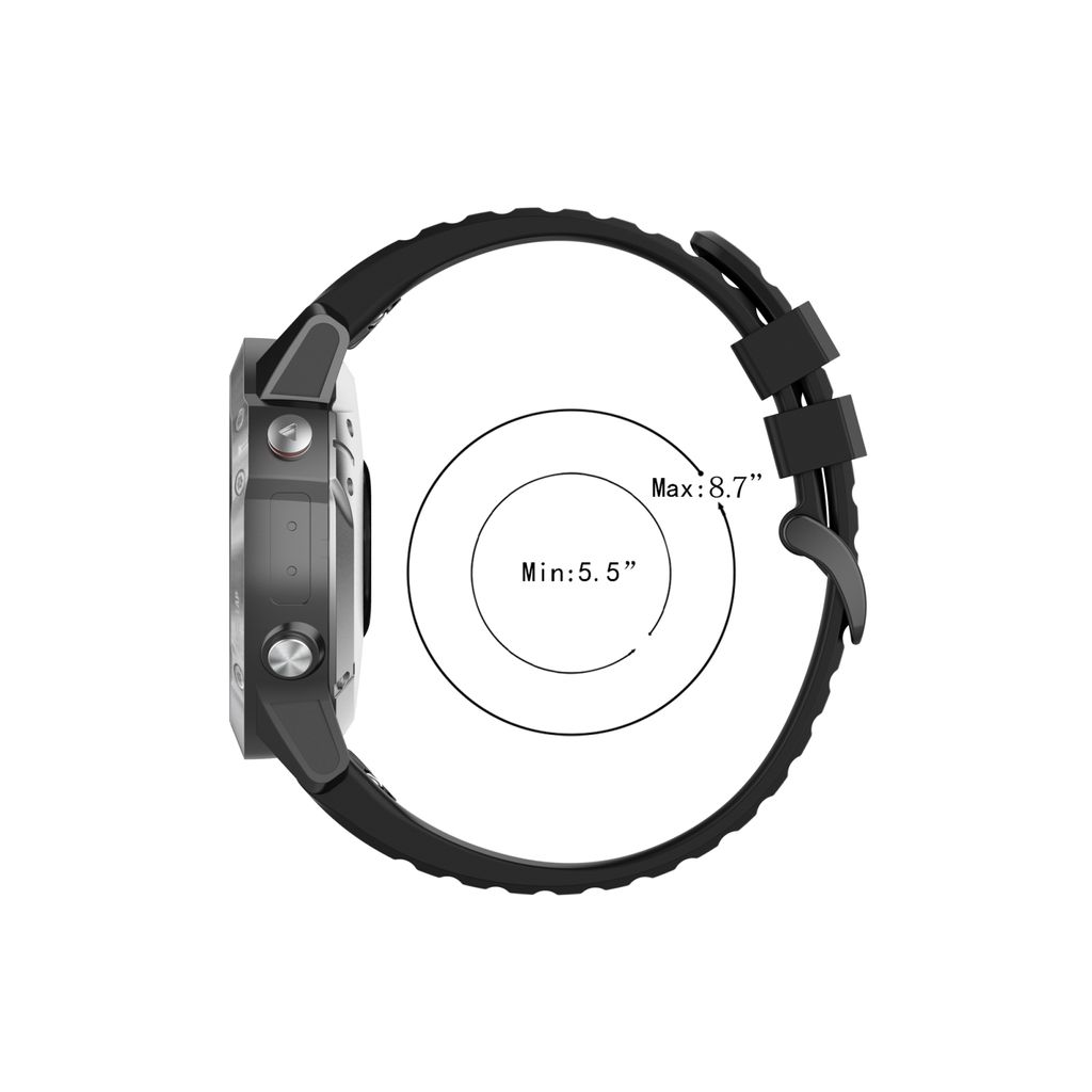 Garmin Fenix 5 Plus Silikon Klokkereim - Grønn