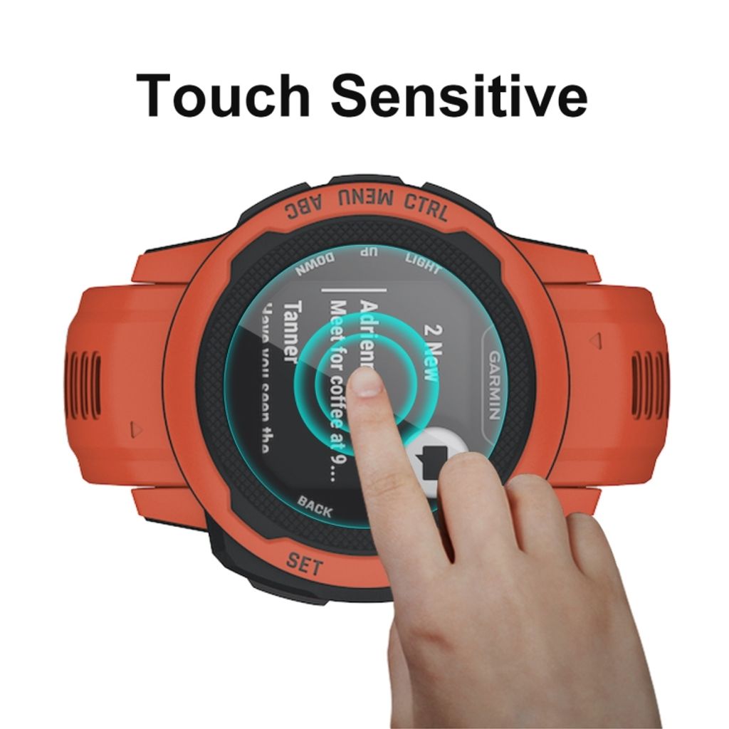 Garmin Instinct 2S Skjermbeskytter i herdet glass - Gjennomsiktig