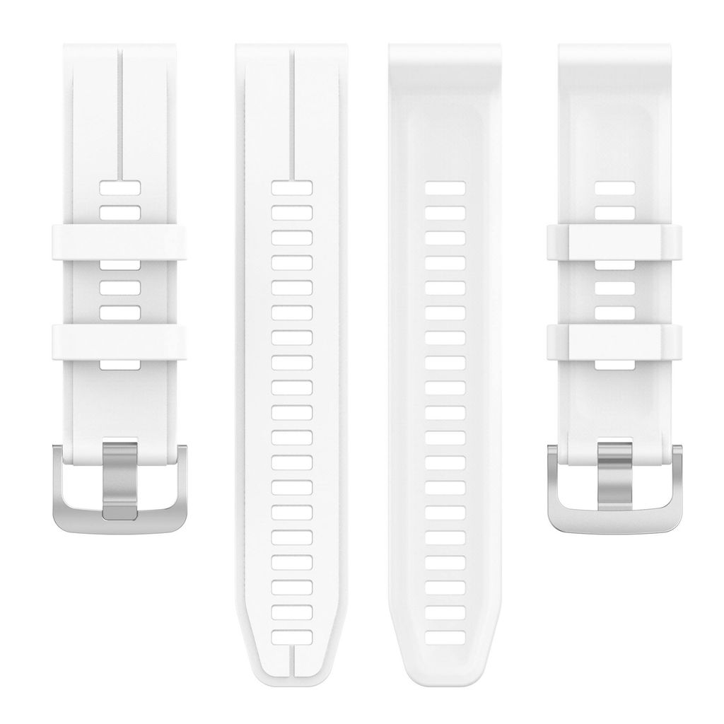 Garmin Fenix 6 Pro GPS Silikon Klokkereim - Hvit