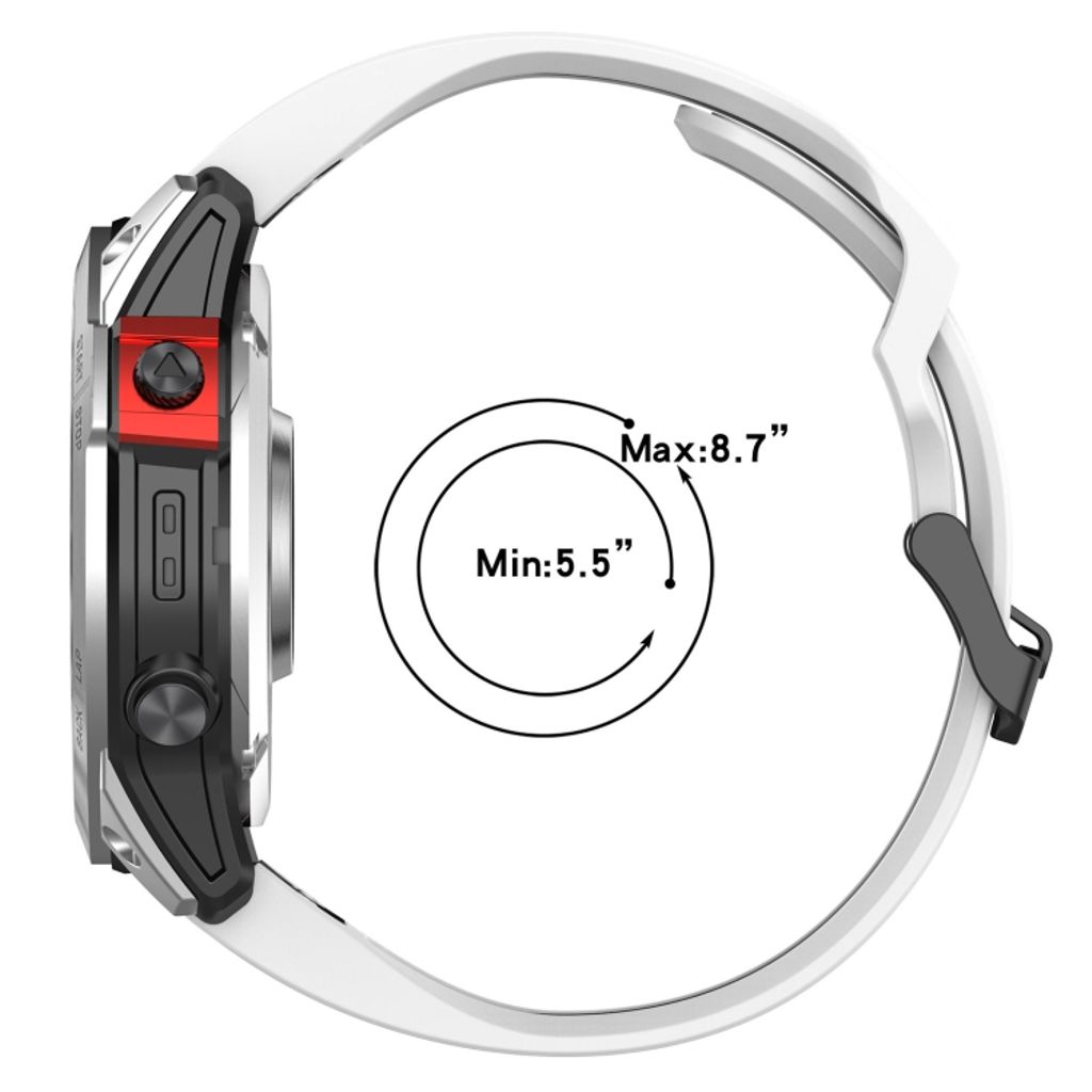 Garmin Enduro 3 Urrem i silikone tofarvet - Sort / Grøn