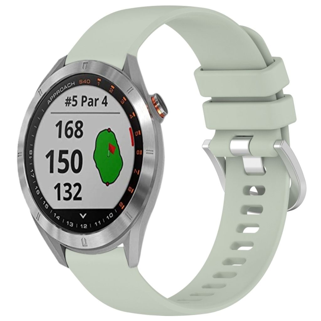 Garmin Approach S40 Urrem i silikone ensfarvet - Grøn