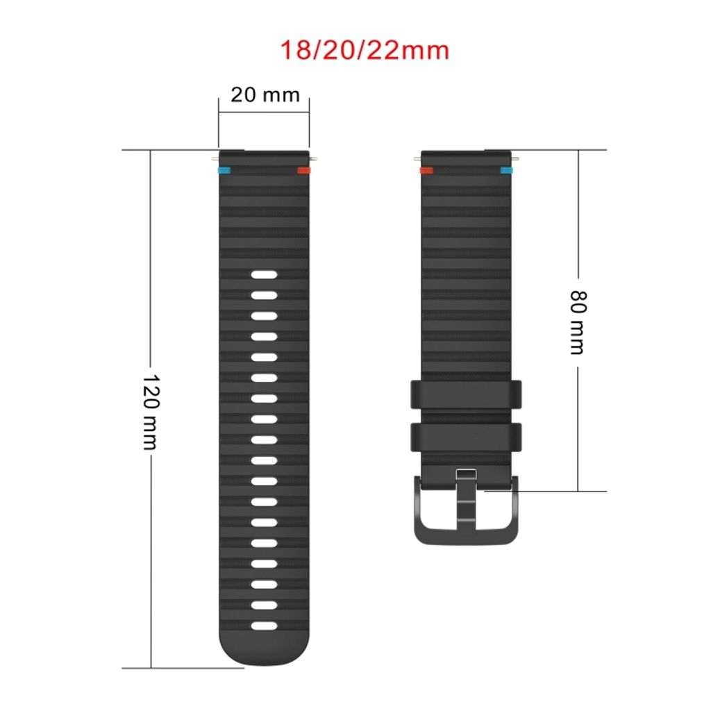 Garmin Approach S40 Urrem i tekstureret silikone - Sort
