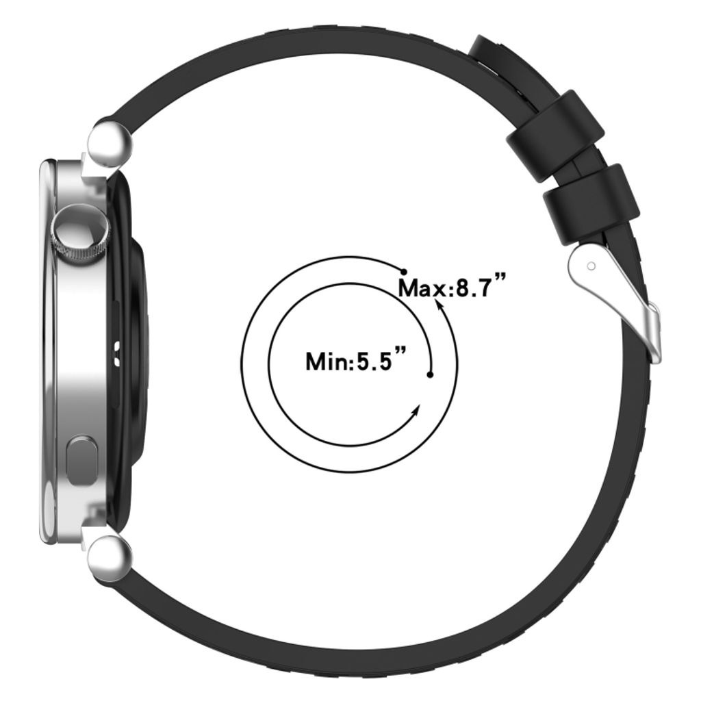 Garmin Bounce Urrem i tekstureret silikone - Sort
