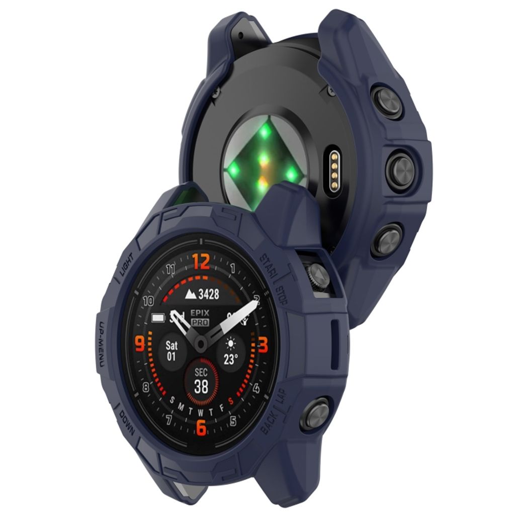 Garmin Fenix E 47mm Kuori puolisuojakotelo - Sininen