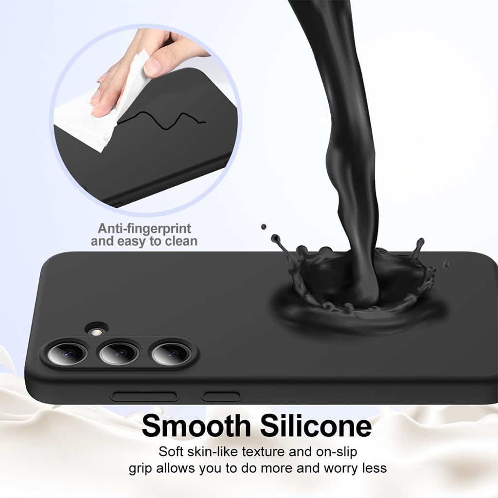 SiGN Liquid Silicone Case for Samsung Galaxy S25 FE - Black