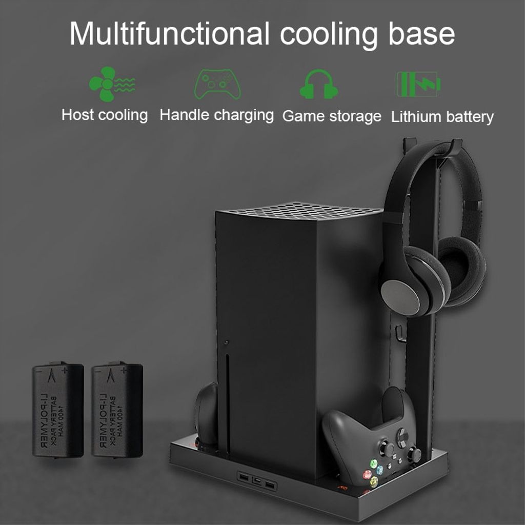 iPlay Kylstation till Xbox Series X med dubbel handkontrollladdning