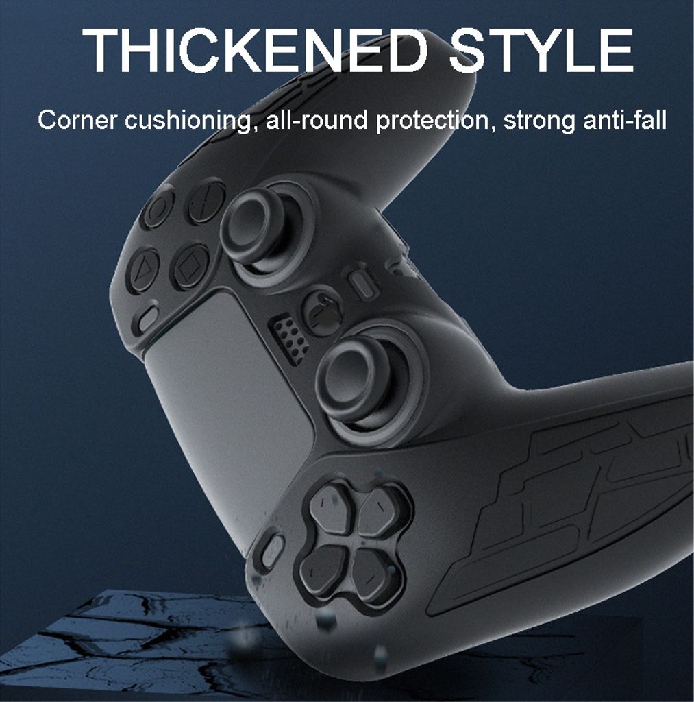 Silikoninen suojakuori PS5-peliohjaimelle liukumattomalla pinnalla - Punainen