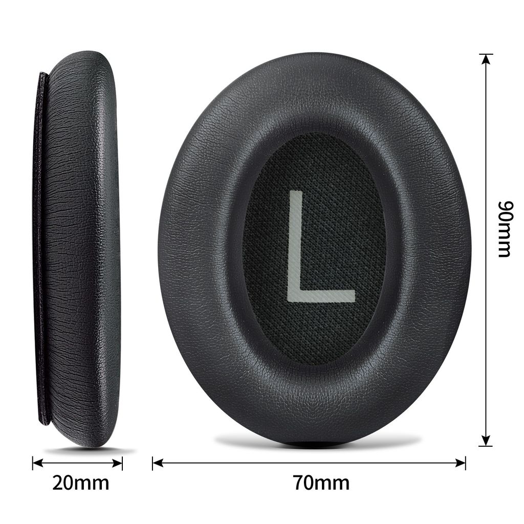 Øreputer til BOSE QC45, 1 par – svarte