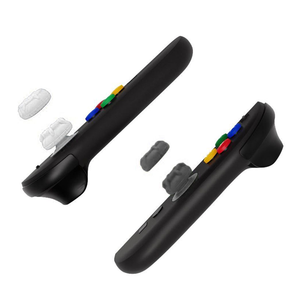 Silikoninen Joystick-suoja Nintendo Switch 2 Joy-Conille, 6 kpl - Musta/Valkoinen