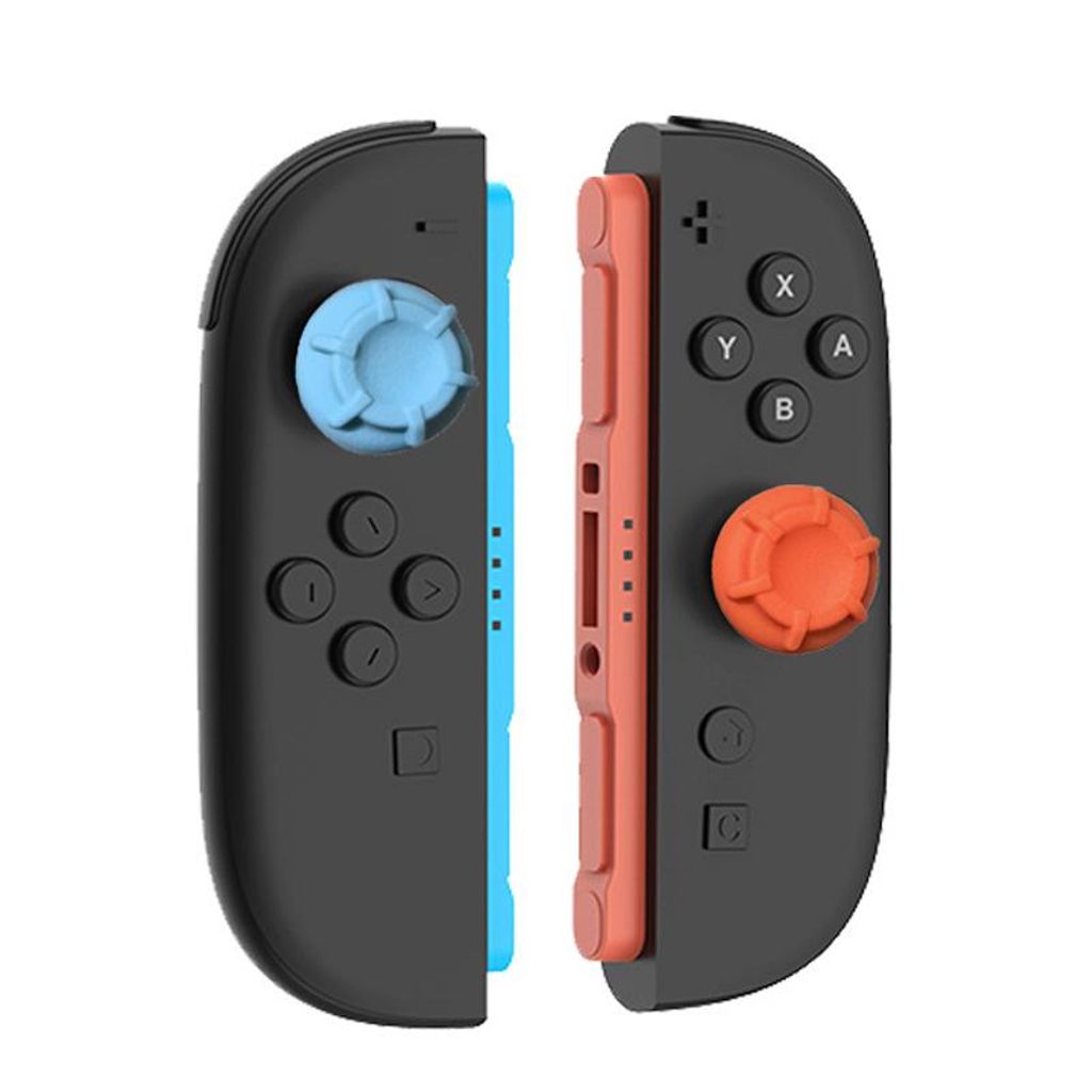 Silikoninen Joystick-suoja Nintendo Switch 2 Joy-Conille, 6 kpl - Sininen/Punainen
