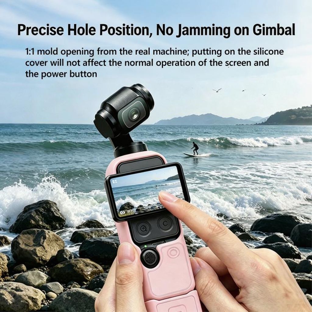 DJI Osmo Pocket 4 Silikone Etui 4-i-1 - Sort