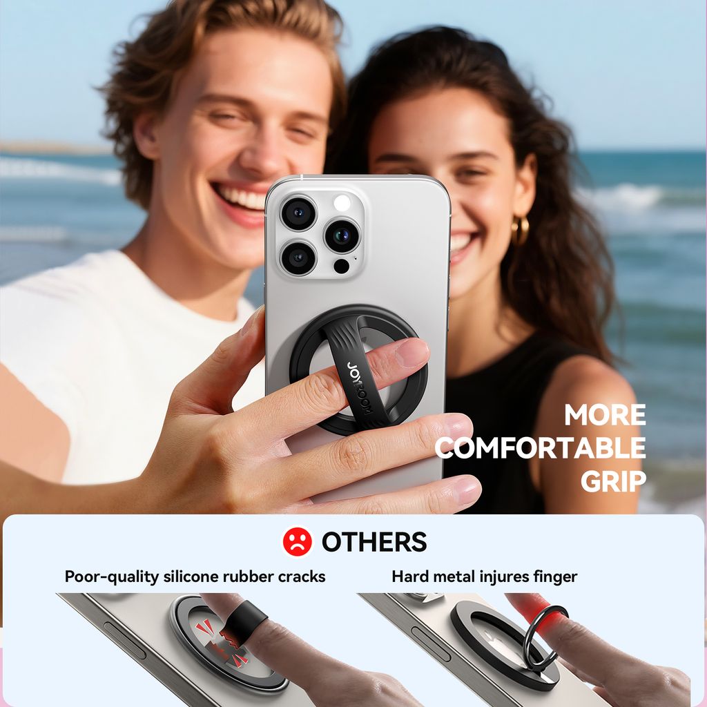 Joyroom Magnetic Ring Holder for Smartphone – Black