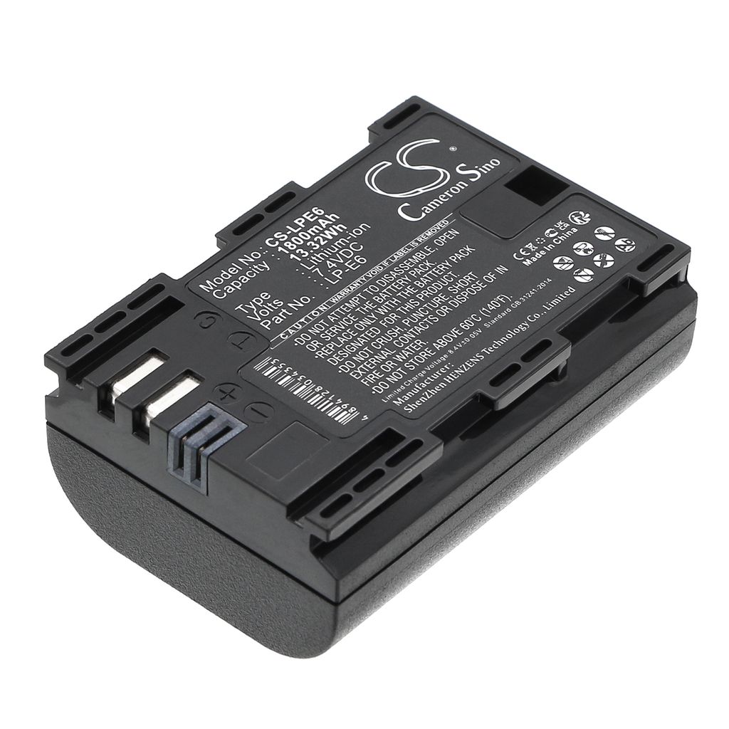 Akku Canon LP-E6:lle jne. - 2 kpl pakkaus