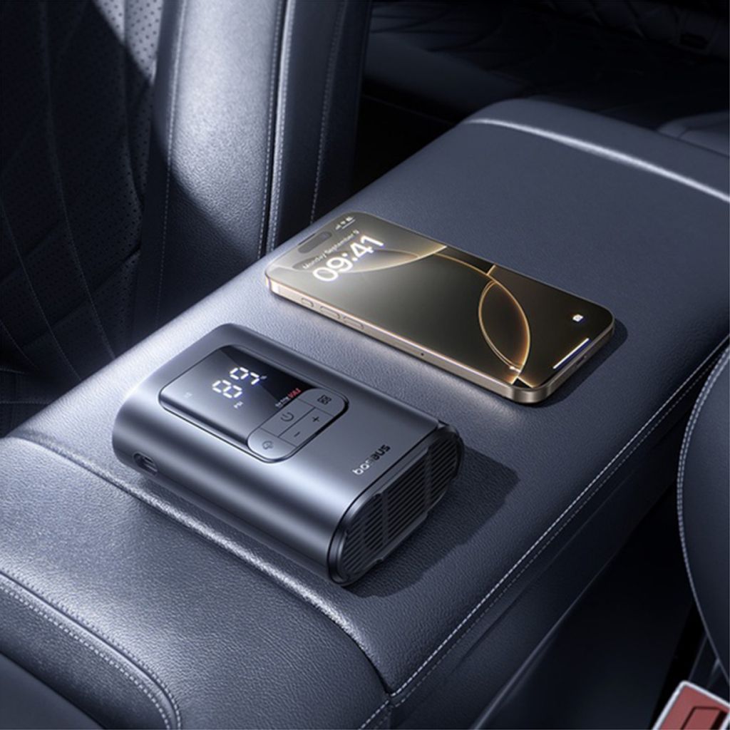 Baseus GoTrip VA1 Super Mini luftkompressor – grå