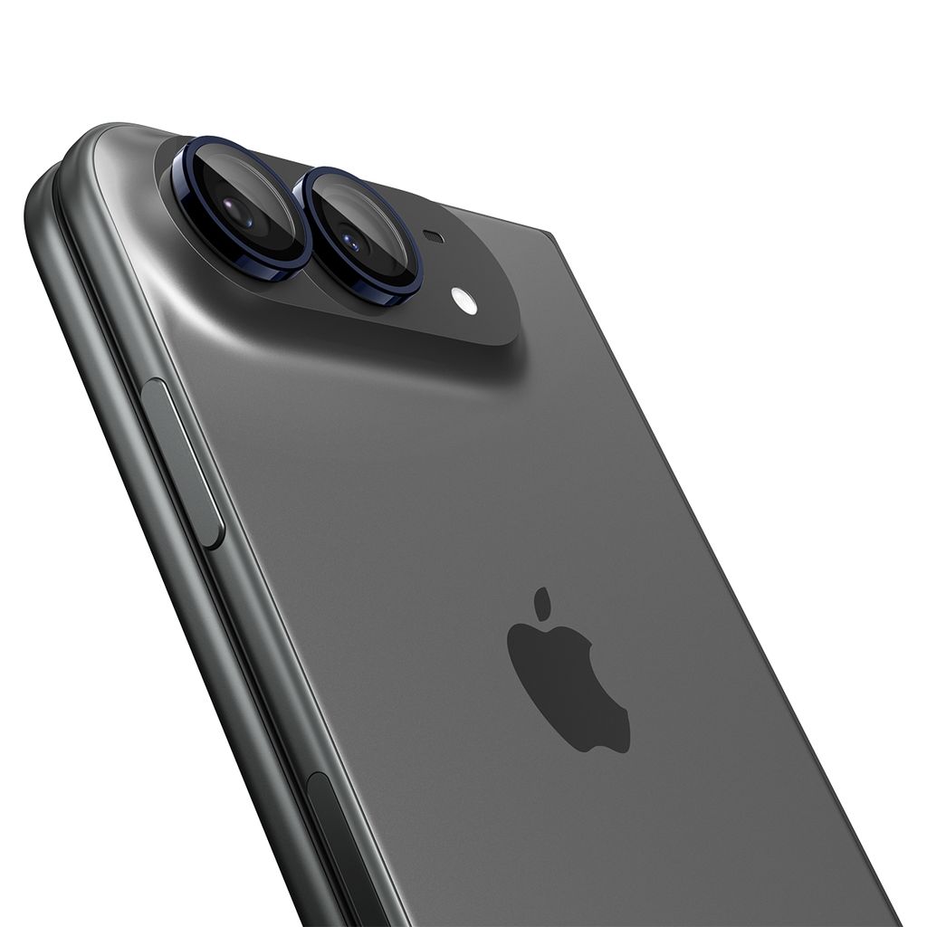 Spigen Glas.tR EZ Fit Optik Pro Linsskydd 2-pack till iPhone Duo - Svart