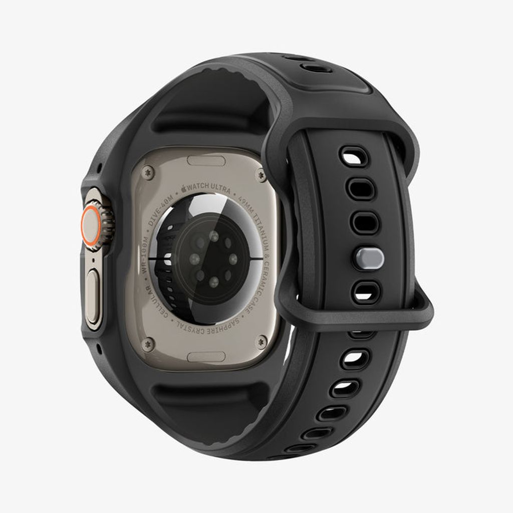 Spigen 3in1 Kellonranneke + Kuori + Näytönsuoja Apple Watch Ultra 4/3/2/1 (49mm) - Musta