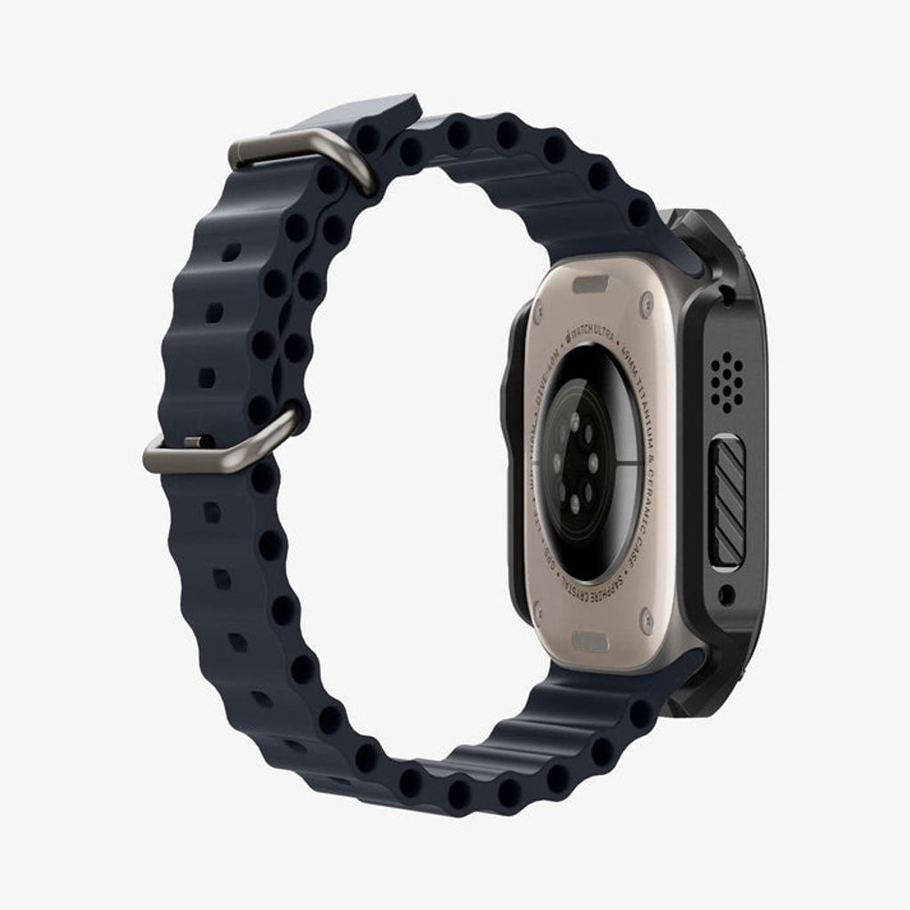 Spigen Apple Watch Ultra 4/3/2/1 49mm kuori Tough Armor - Musta