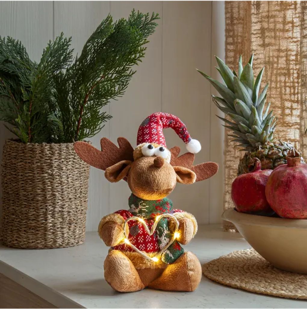 Star Trading dekorasjonsfigur Joylight julelys reinsdyr – brun